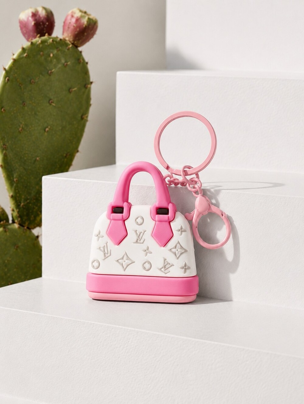 1PC Keychain Bag Charm Mini Lux FASHION Bag Silicone Purse Accessory